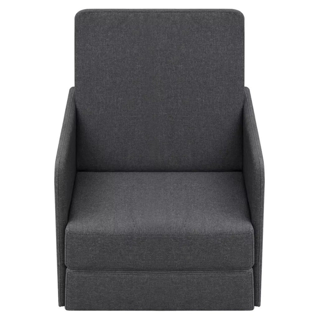 Poltrona/poltrona/divano club/divano trasformabile 595 x 72 x 725 cm tessuto grigio scuro 1102089/3