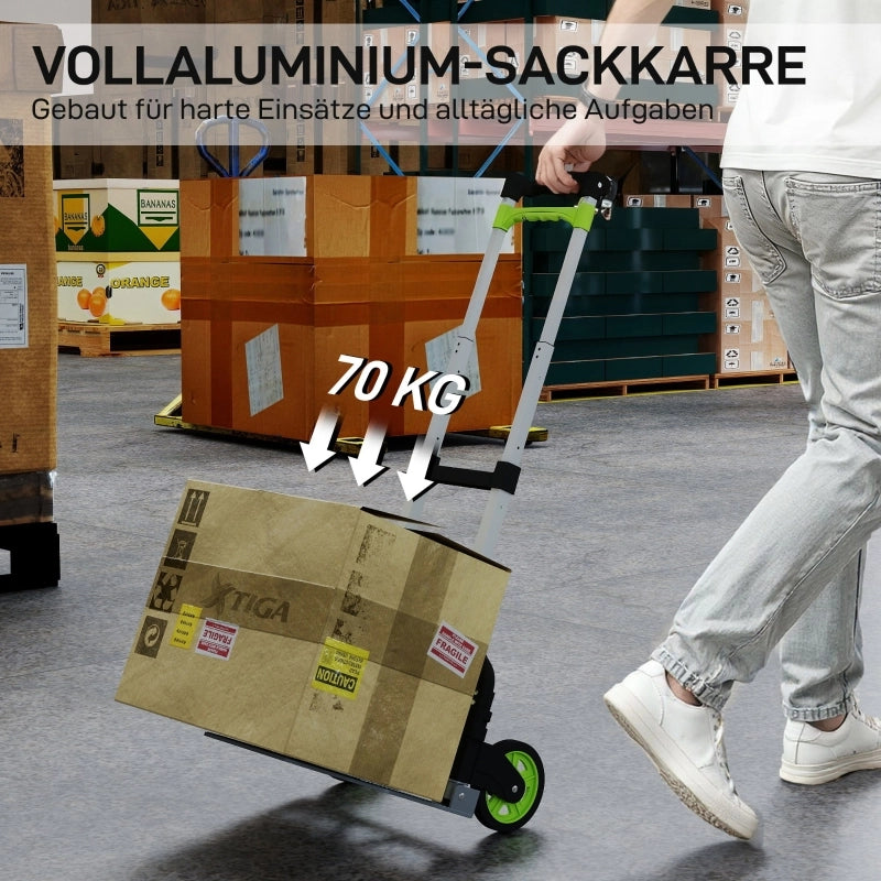 CARRELLO PORTAPACCHI PIEGHEVOLE IN ALLUMINIO, 38,5 x 41 x 100 cm, Multicolore