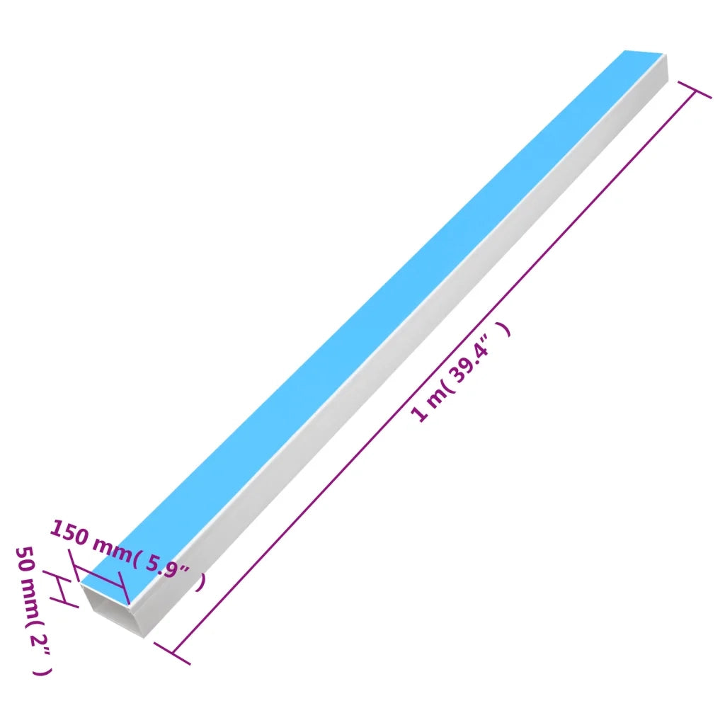 Canalina per Cavi Autoadesiva 150x50 mm 10 m in PVC CFW8629070