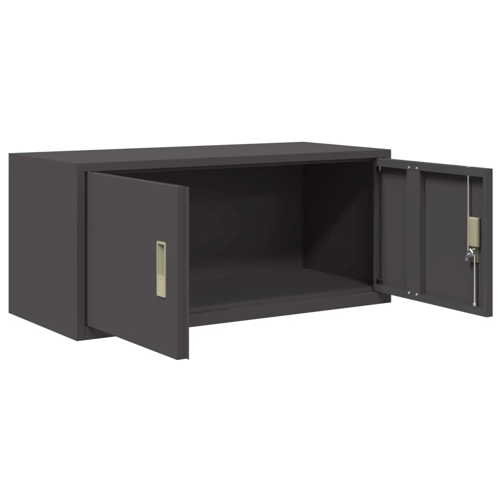 Armadio Nero 90 x 40 x 40 cm Acciaio 891628
