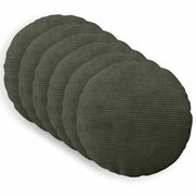Federa 6 pcs HEERLEN Antracite Ø 40 cm corduroy 922282
