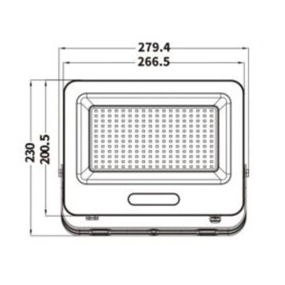 Trade Shop - Faro Proiettore Smd Led Floodlight 150 W Slim Ip65 Luce 3000k 4000k 6500k Ek05-150w - Bianco-bianco Freddo      -