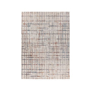 Tappeto moderno Jaka 225 a tessitura piatta crema e multicolor