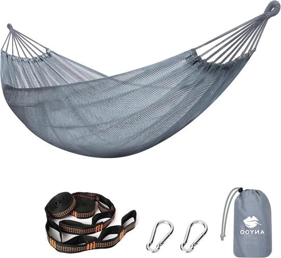 Hangmat ademante con cinture a tracolla - Hangmat duraturo fino a 204 kg - Portatile con valigia