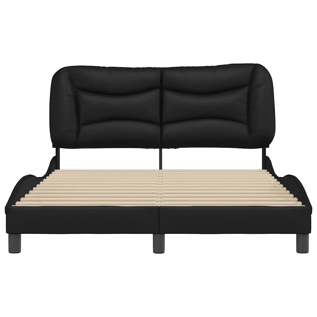 Giroletto senza Materasso Hvar Nero 140x190 cm in Similpelle 3207995