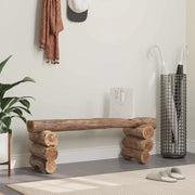 panchina Naturale 110 x 30 x 34 cm Legno di teak solido 42012361