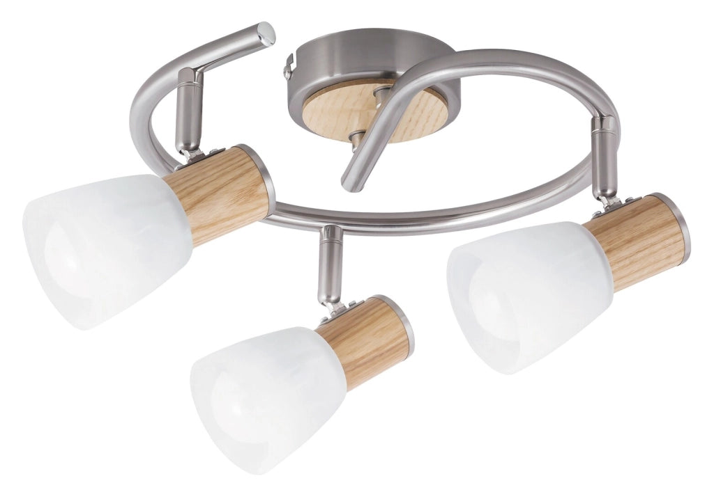 Plafoniera Rabalux Gavin spirale 3xE14 cromo satinato