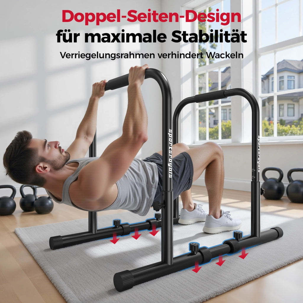 Barre parallele per dips ¨C zephmum ¨C 81-96 cm regolabile, 400 kg