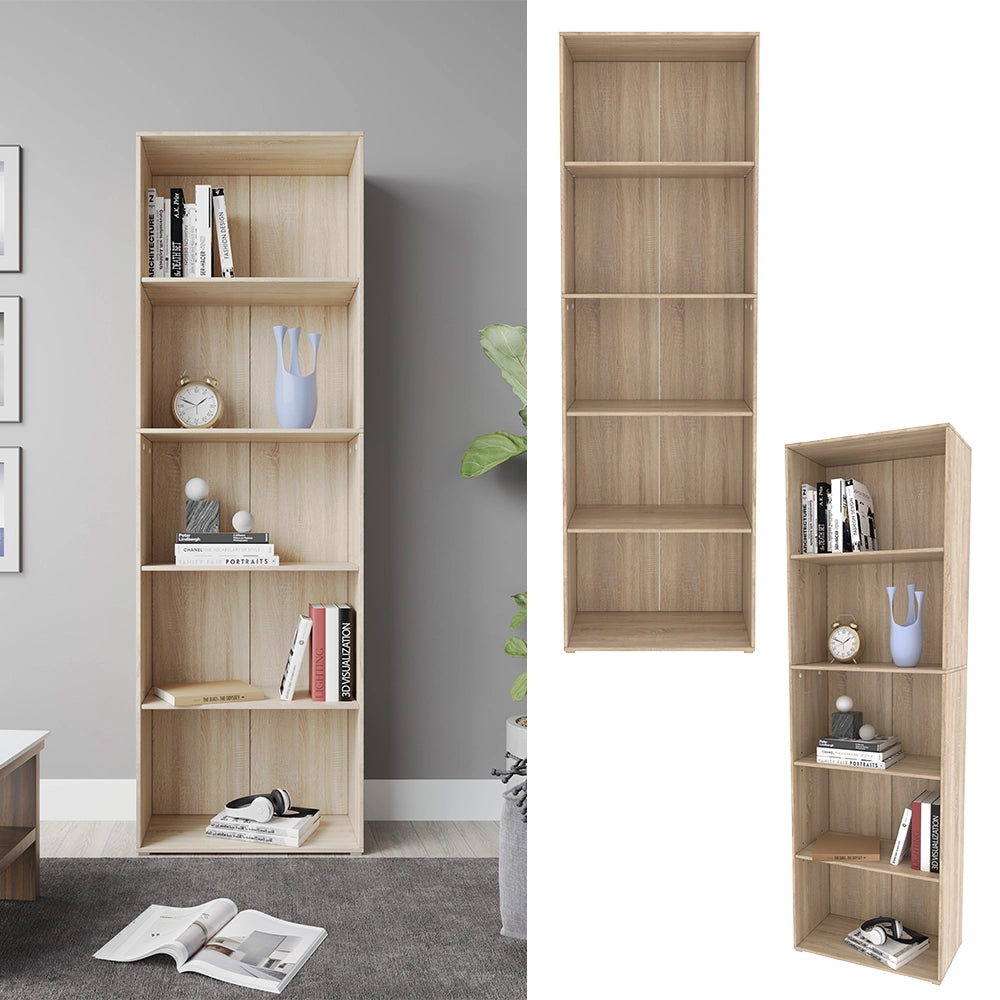 Vicco Libreria Sonoma 60 x 190 cm con 5 scomparti