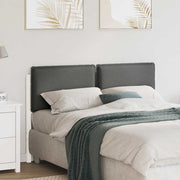 Testiera imbottita Bianco e grigio chiaro 120 cm Pino massello 880027