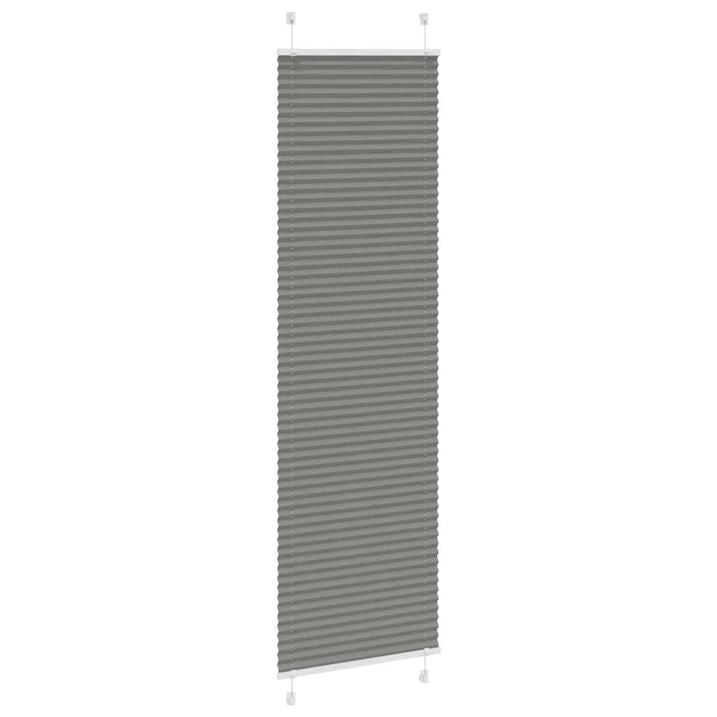 Tenda Plissettata Antracite 55x200 cm Larghezza Tessuto 54,4 cm 4015100