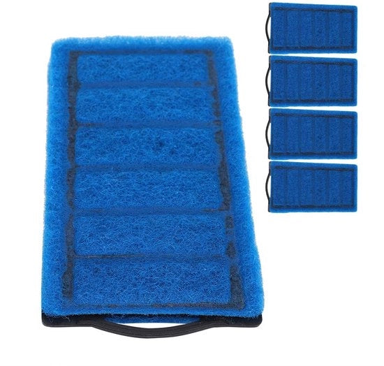 Filtro per acquario - Kit di sostituzione per filtro - 4 pezzi - Filtro a carbone - Adatto a serbatoio schildpad - Riciclabile - Filtro per acquario.