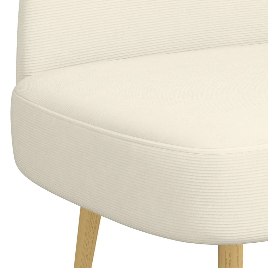 Panchina imbottita con schienale Crema 110 x 60 x 76 cm 42040778
