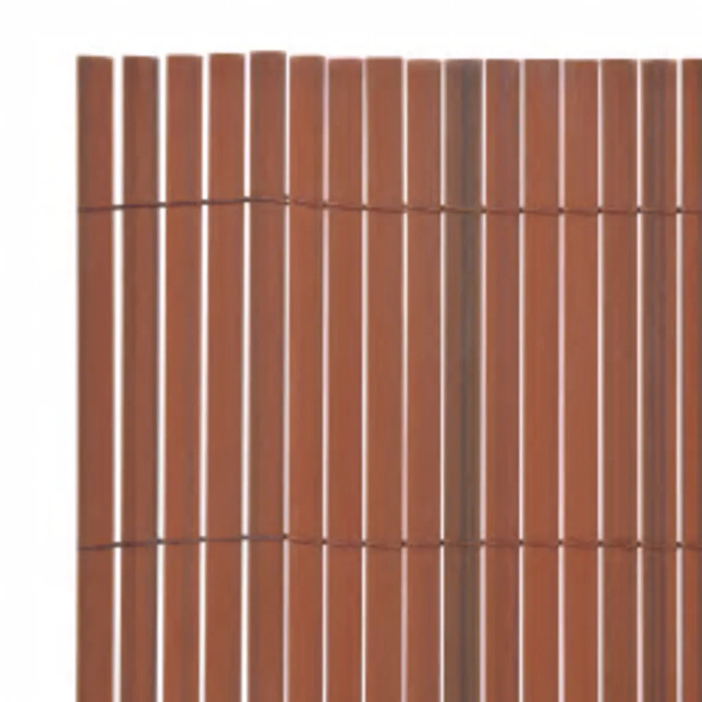 Recinzione da Giardino | Recinzione da cortile a Doppio Lato 90x400 cm Marrone