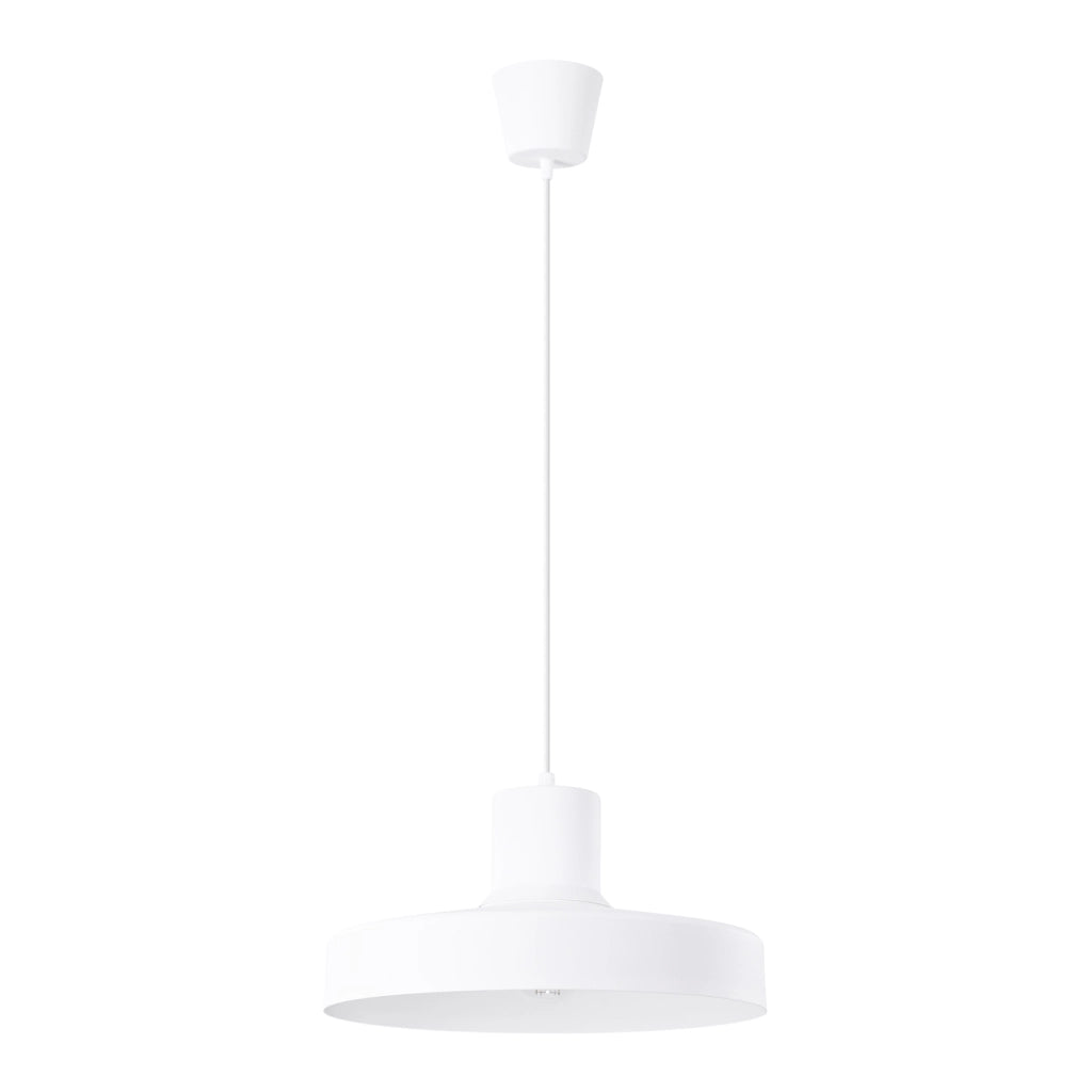 Lampada a sospensione BILO moderna in acciaio E27 15W bianco 35x35x120 cm