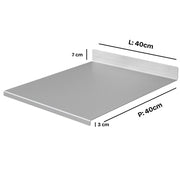 ZoiMania - Spianatoia con Tarocco - Acciaio Inox - Cucina - Profondità 40 Dimensione Spianatoia: L 40 x P 40 x 7cm x 3cm