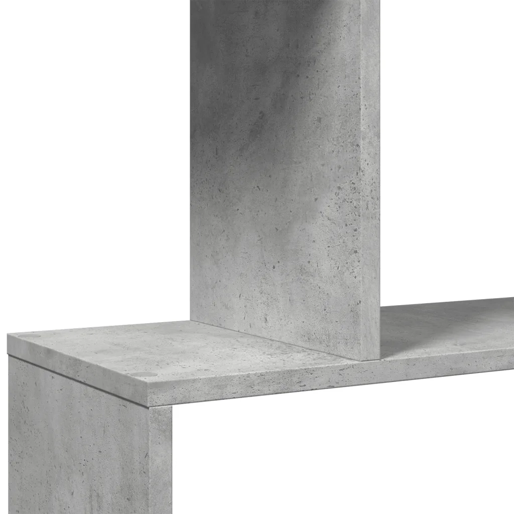 Libreria Divisorio 5Piani Grigio Cemento 70x24x161cm Truciolato 858096