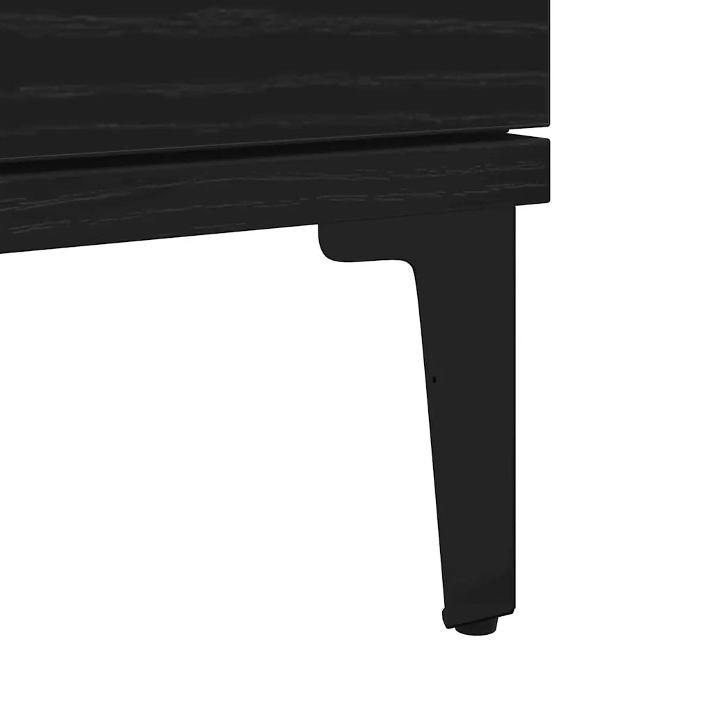 Credenza Rovere Nero 60 x 35 x 70 cm Legno multistrato 862596