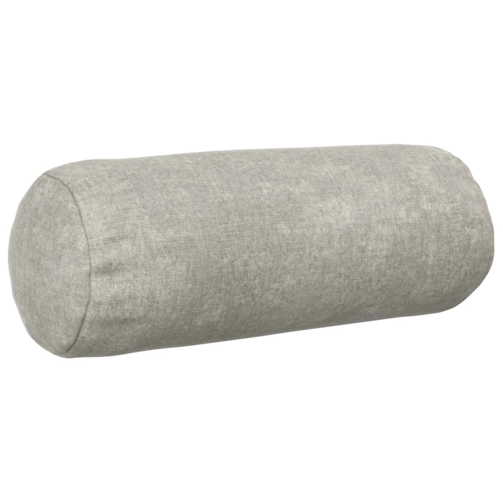 Federa 6 pz HEERLEN Grigio Chiaro Ø 15 x 40 cm Tessuto Chenille 923282