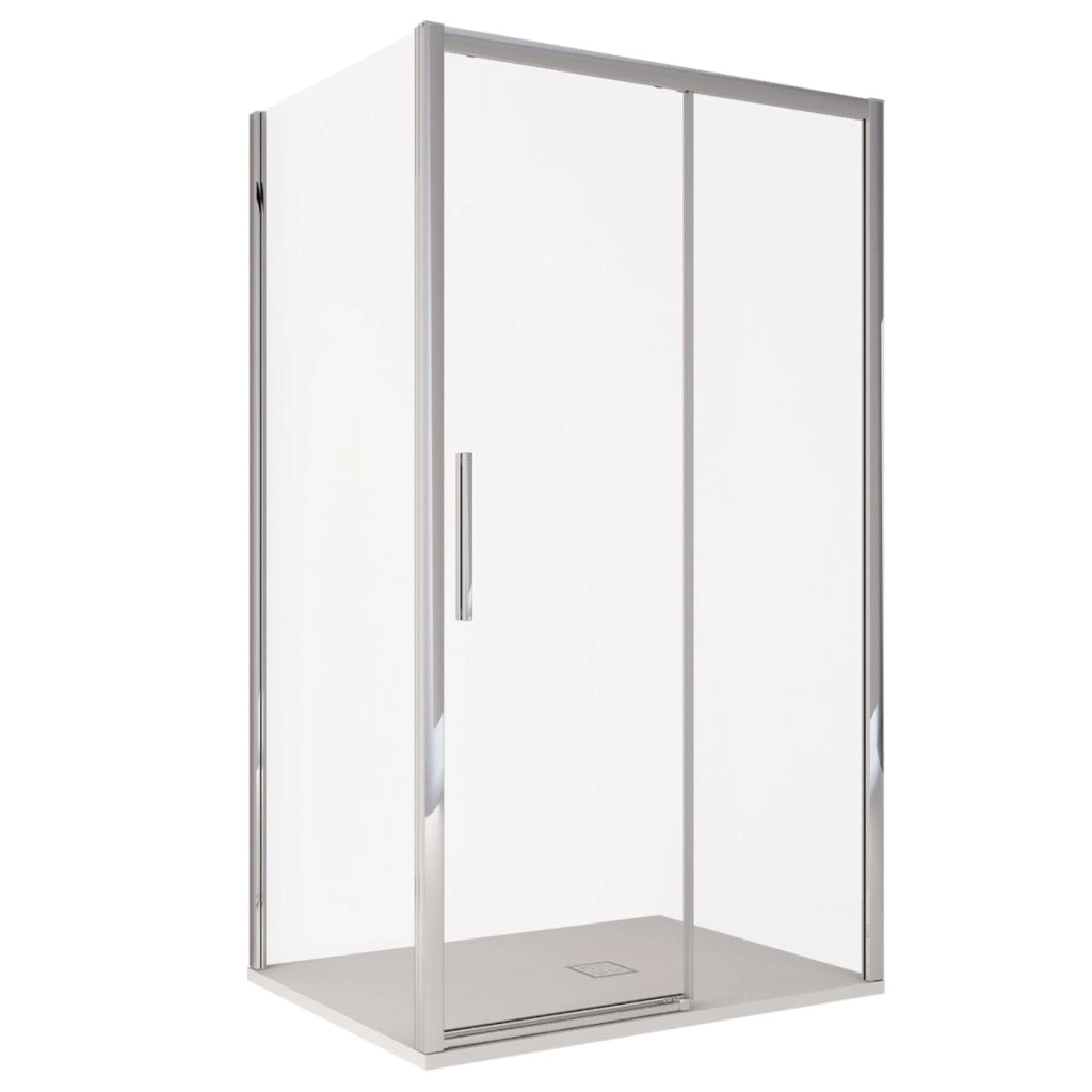 Box doccia due lati scorrevole cristallo 6mm h195 anticalcare lagoa duo, misura 70x140