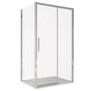 Box doccia due lati scorrevole cristallo 6mm h195 anticalcare lagoa duo, misura 70x140
