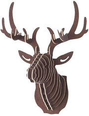 Decorazione per Parete 3D in Legno Naturale - Industriale - Dimensioni 37x29,5x21 cm - MDF
