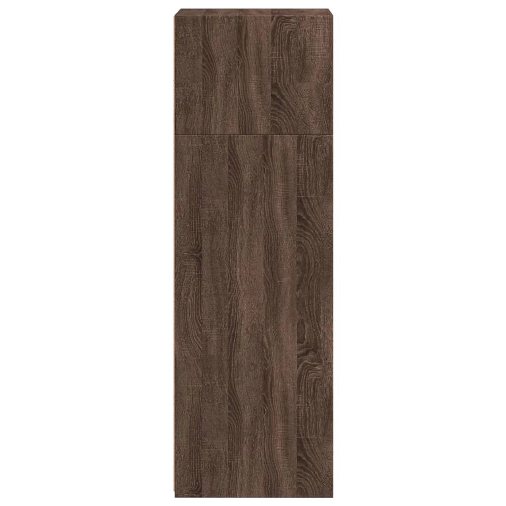 Buffet credenza cassettiera mobiletto mobile contenitore organizer cucina soggiorno salotto alto 40 x 41 x 124 cm legno ingegnerizzato marrone 02_0033713