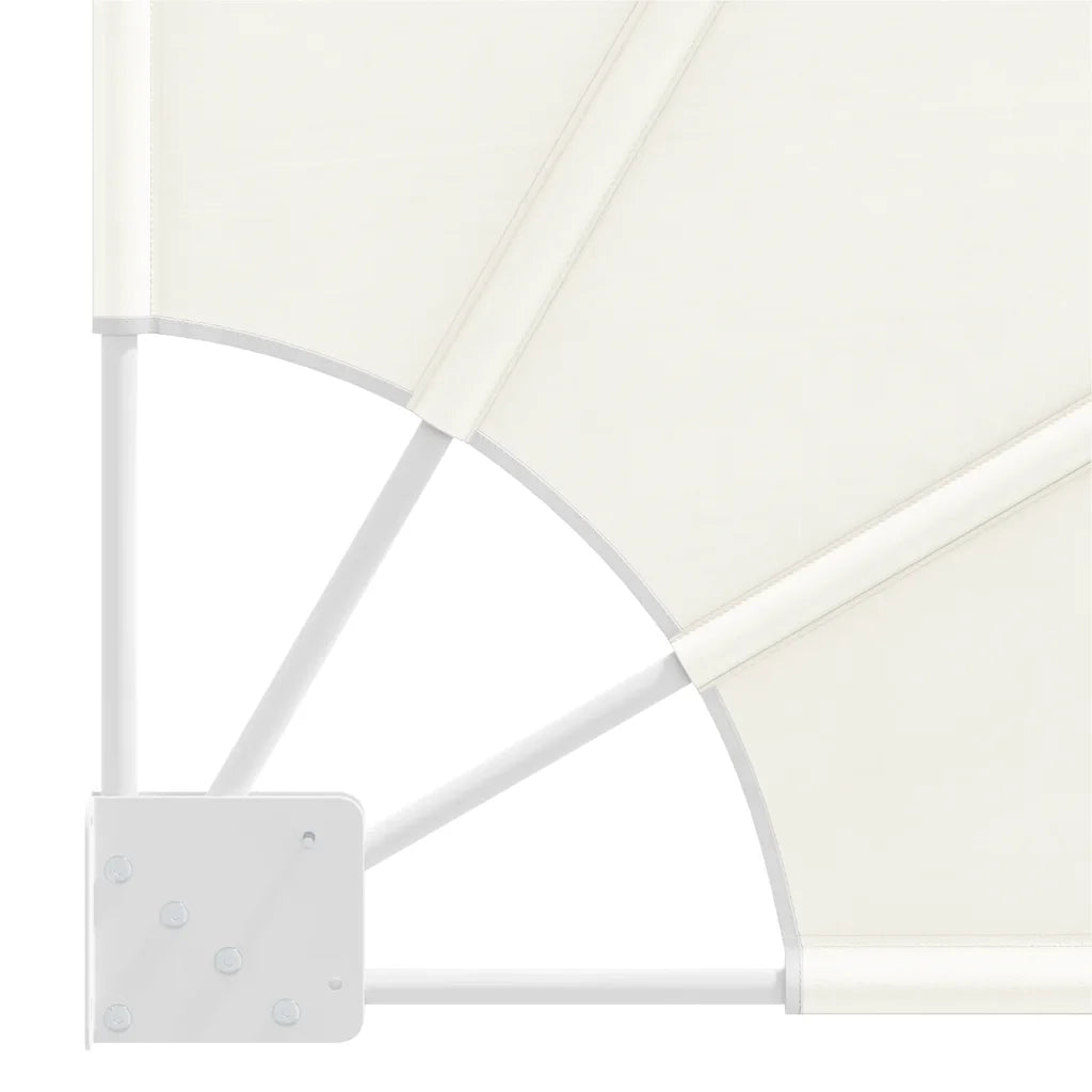 Tenda Laterale per Balcone Pieghevole Crema 210x210 cm 41576