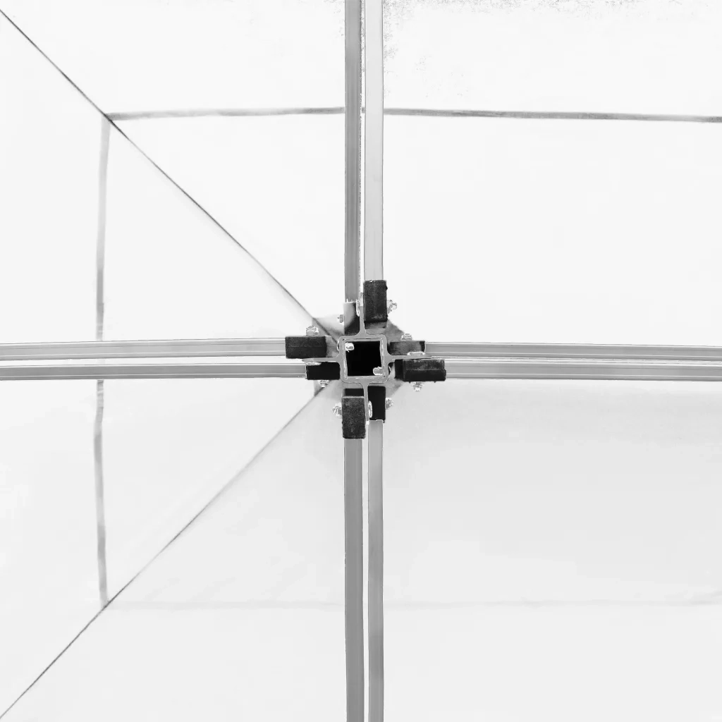 Gazebo Professionale Pieghevole Alluminio 6x3 m Bianco 45505