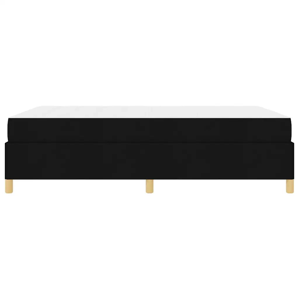 vidaXL Letto a molle Nero e Bianco e Nero 160 x 200 cm Tessuto