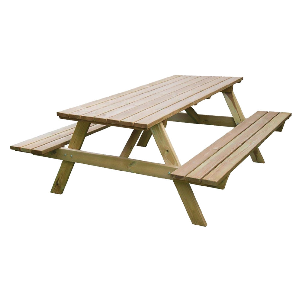 Tavolo da picnic in legno con 2 panche ? 180x70x71 cm ? Pino impregnato
