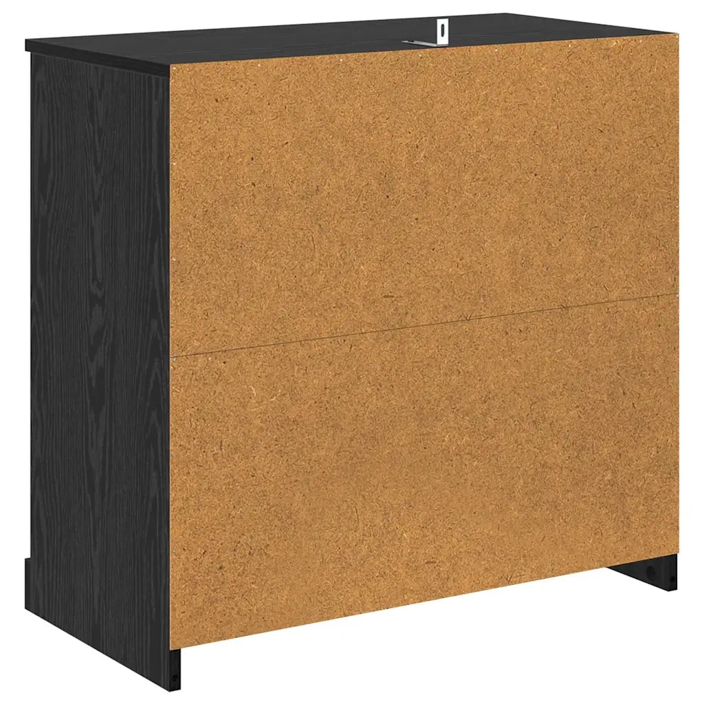 Sideboards con cassetto 2 pcs Rovere Nero 70 x 35,5 x 67,5 cm 3402655