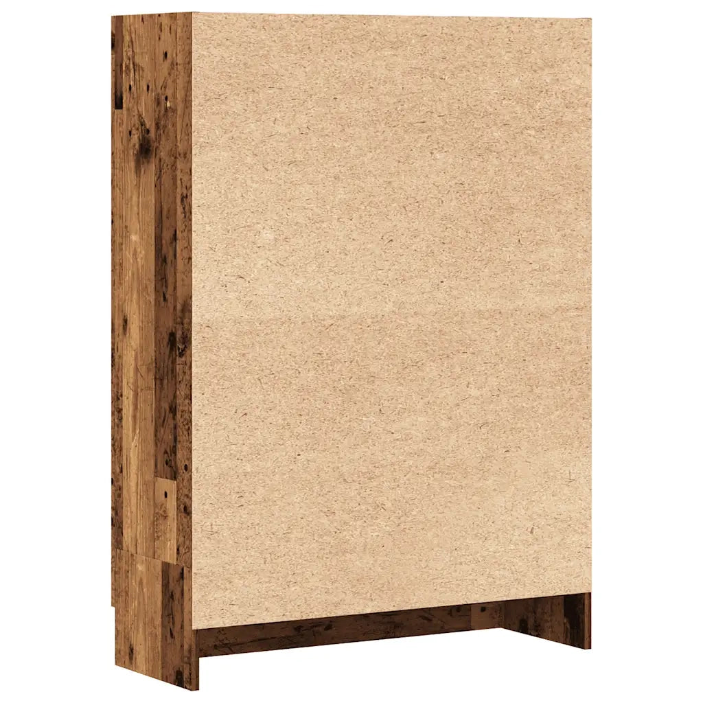 Libreria-Scaffale per Libri-Mobile di Stoccaggio Legno Antico 82,5x30,5x115 cm in Truciolato 576371