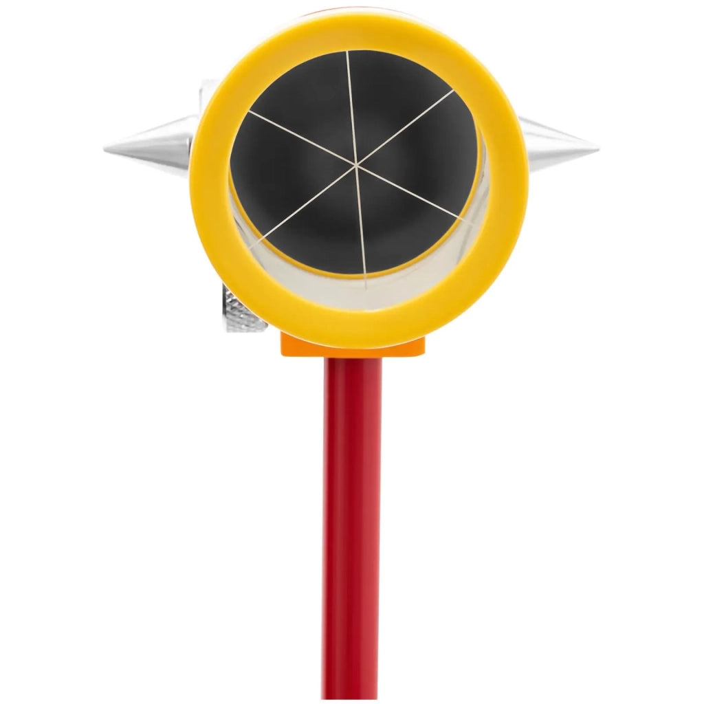 Mini prisma con stelo e base ø 3,6 cm rivestimento argento acciaio cromato rosso 14_0009382