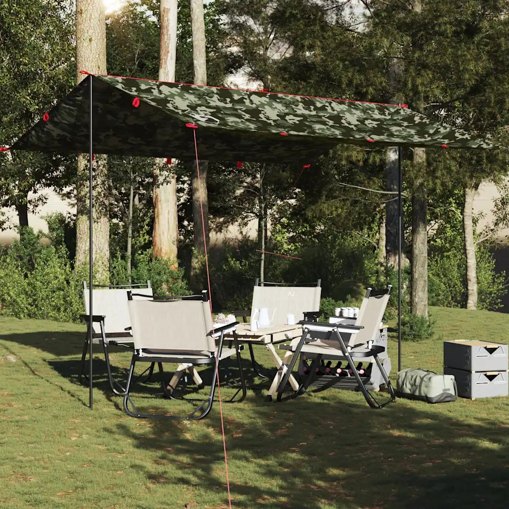 Telone da campeggio | Tenda da campo Mimetica 366x306 cm Impermeabile