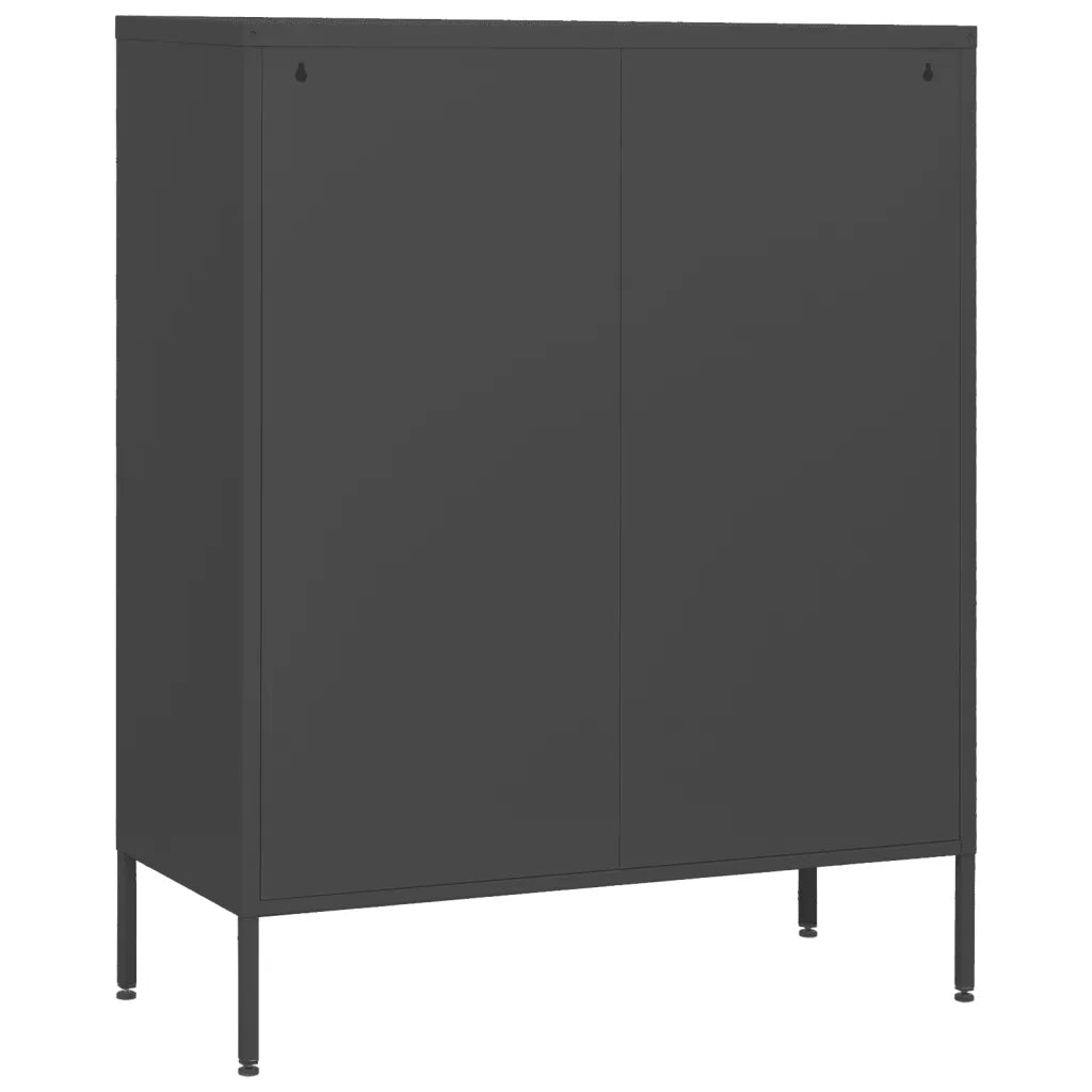 Cassettiera Antracite 80x35x101,5 cm in Acciaio