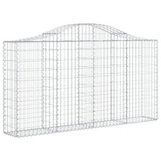 Cesto Gabbione ad Arco 200x30x100/120 cm Ferro Zincato