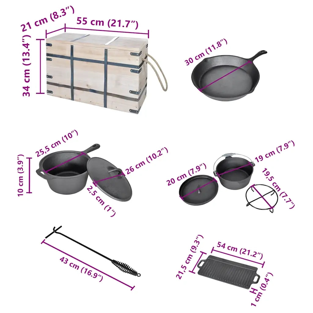 Set forno olandese 9 pz CFW3801040