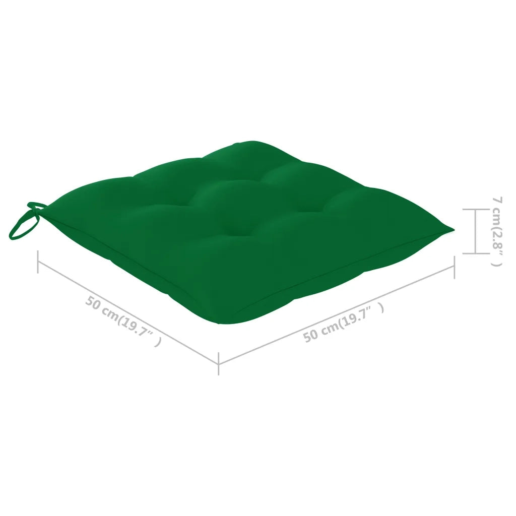 Sedie da Pranzo da Esterni con Cuscini 4 pz Massello di Acacia 3078340