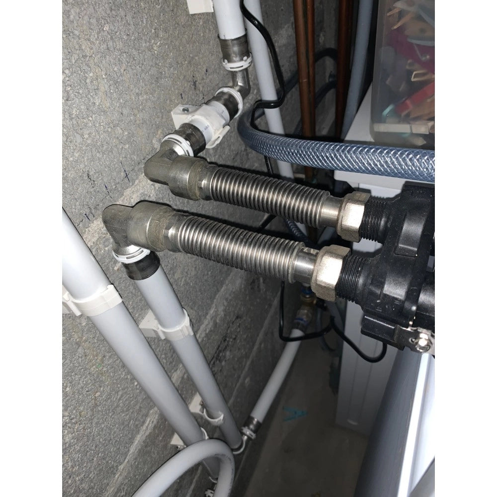 Flessibile mf 1 da 25 a 50cm circa allungabile in acciaio inox
