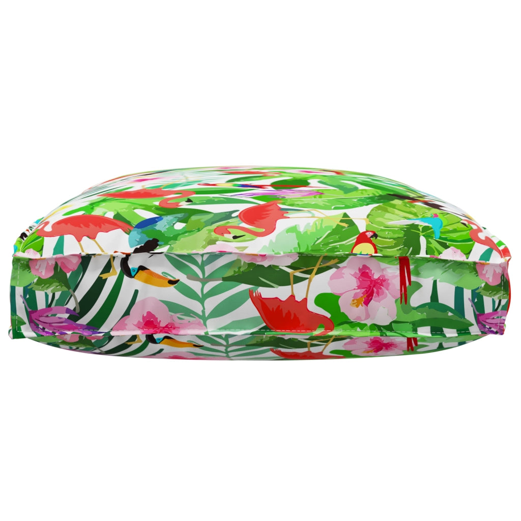 Cuscino per Pallet per Seduta Giungla Tropicale 120x80x12 cm Tessuto Oxford