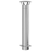 Estensione Camino Argento 35 x 35 x 132 cm Acciaio inossidabile CFW2673639