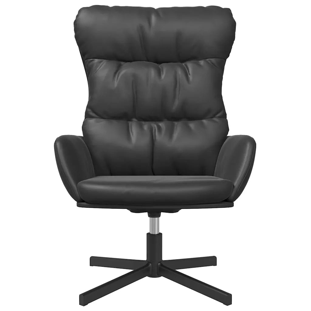 Divano Sedia-Poltrona Relax Nera in Similpelle 367602