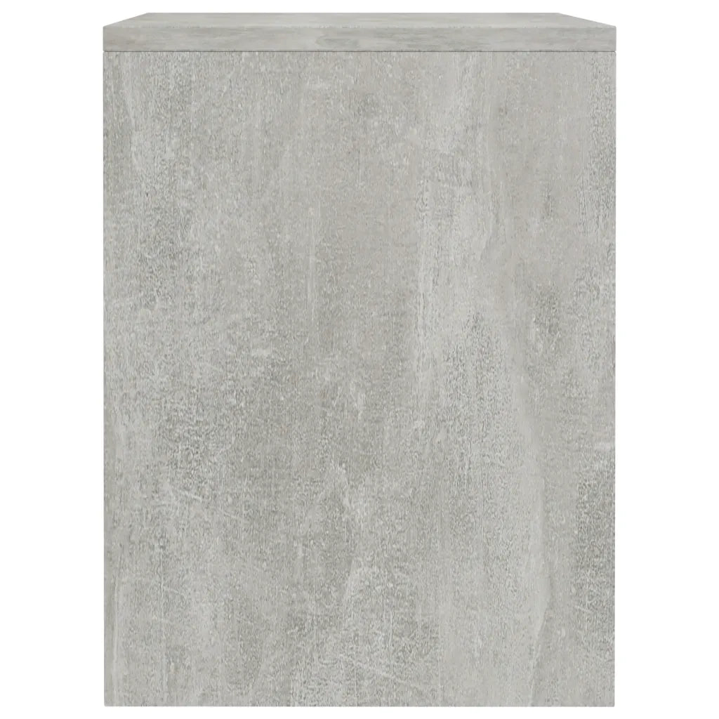 Comodino Grigio Calcestruzzo 40x30x40 cm in Truciolato  cod mxl 30620