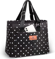 Borsa portasacco per donne - grande capacità - adatta per lavoro, campeggio, spiaggia - 15L - nero - impermeabile