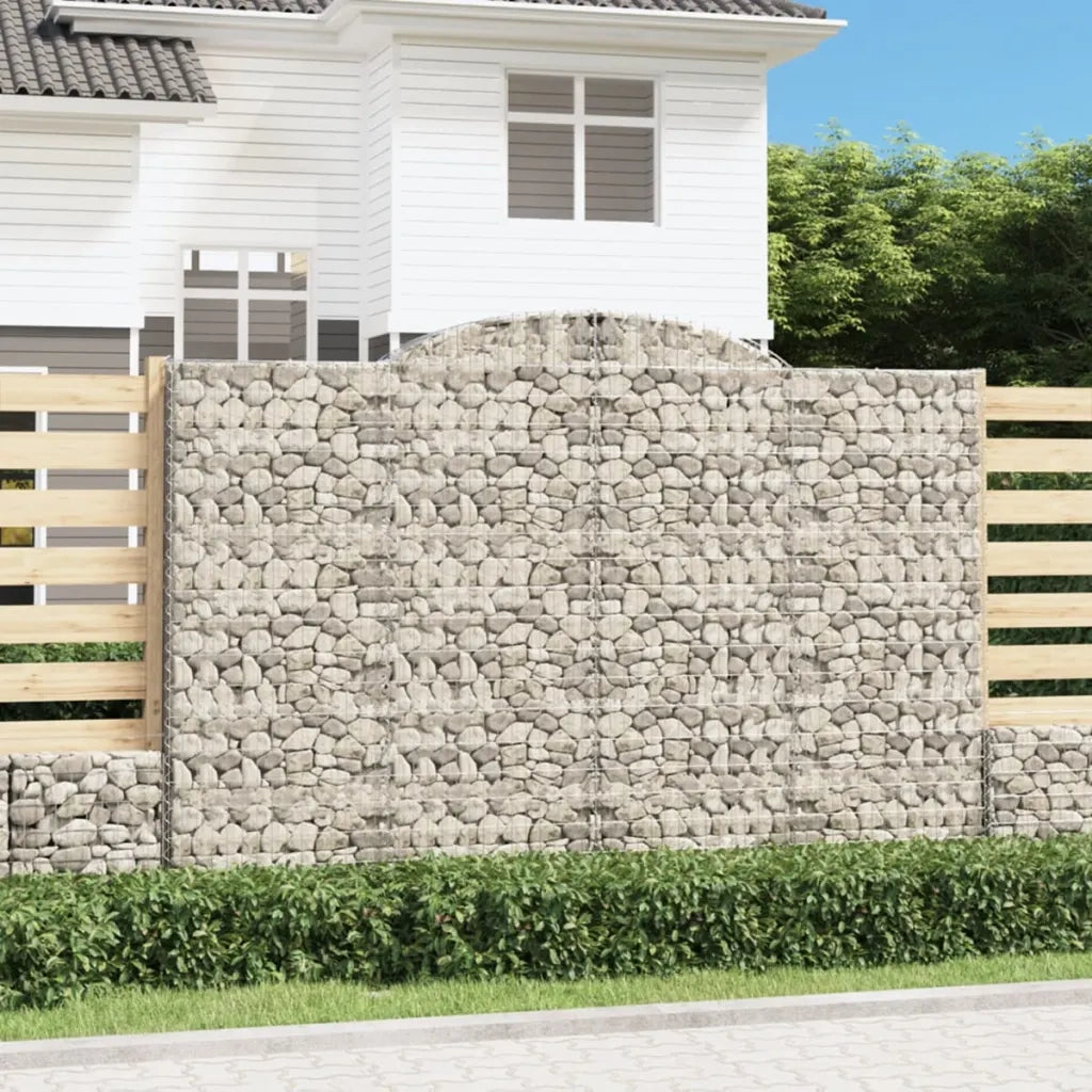Cesti Gabbioni ad Arco 3 pz 300x50x200/220 cm Ferro Zincato 3146792