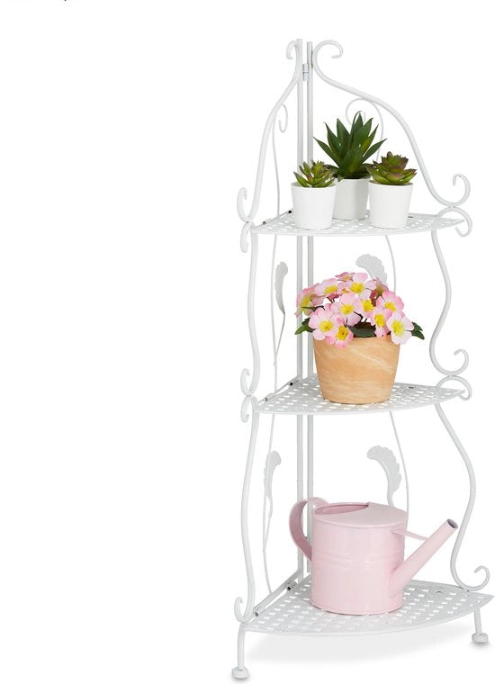 825 x 30 x 30 cm con chiusura a muro stile vintage bianco