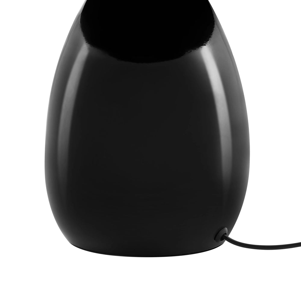 Lampada da tavolo nero con base in ferro 30 cm a una luce design moderno accessori per il soggiorno