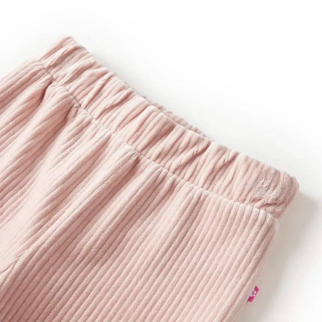 Pantaloni per Bambini in Velluto a Coste Rosa Chiaro 128cod mxl 108148