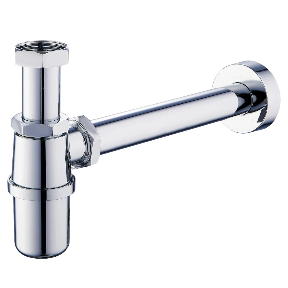 Sifone a bottiglia di scarico metallo per lavabo *** misura 1 pollice 1/4, tipologia plastica, confezione 1